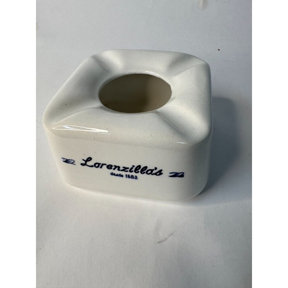 Lorenzillos Ceramic Ashtray White Square Vintage 1683 Design By Anfora Mexico 3.